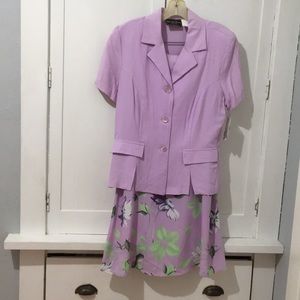 NWT Vintage Victoria Ashley Set Dress Skort Blazer